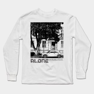 House & car in Sketch Japanese Style Long Sleeve T-Shirt